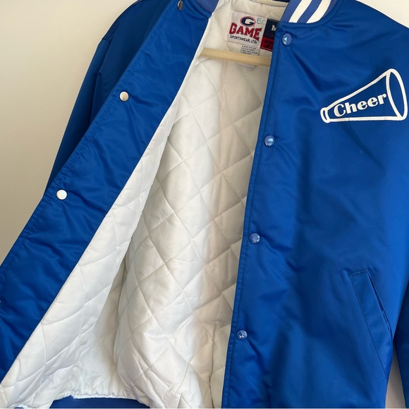 Vintage Men’s ODLP Cheer Team Blue Varsity Jacket Size M - Picture 4 of 8